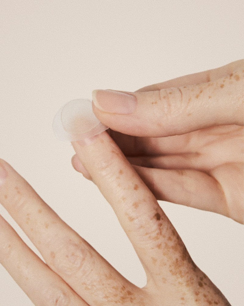 applying a hydronail hydrating nail mask